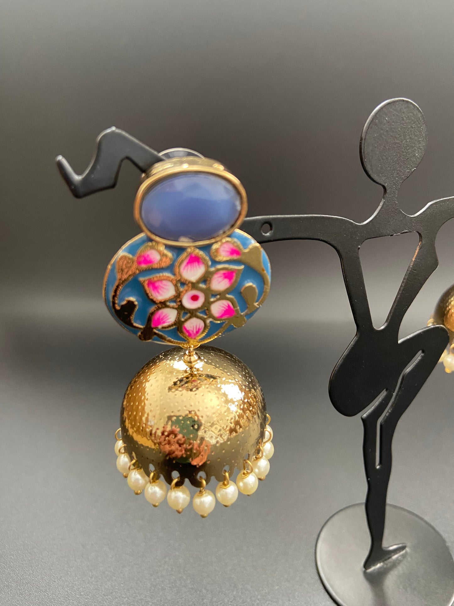 Meenakari Jhumkas