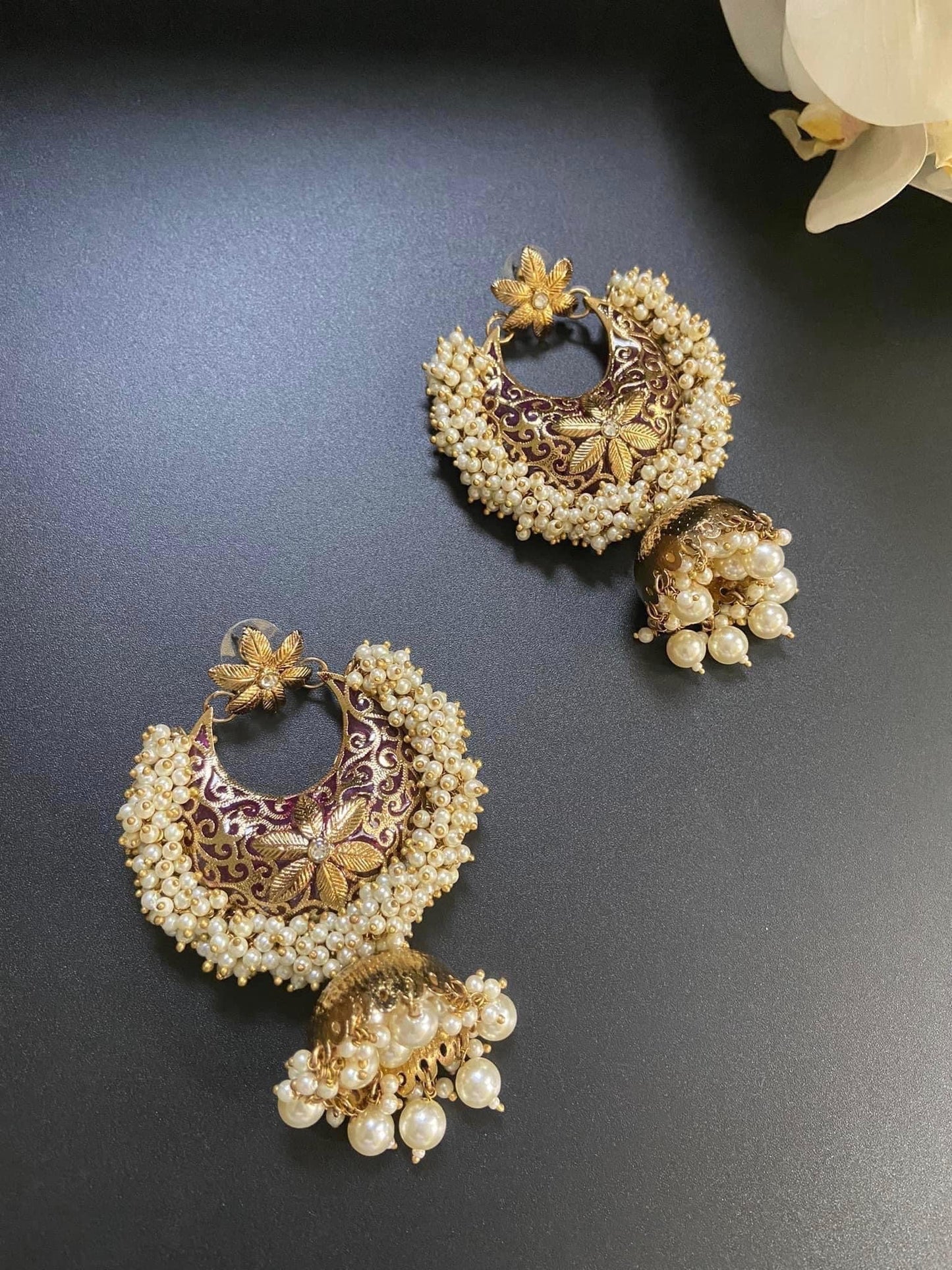 Chandbali Jhumkas