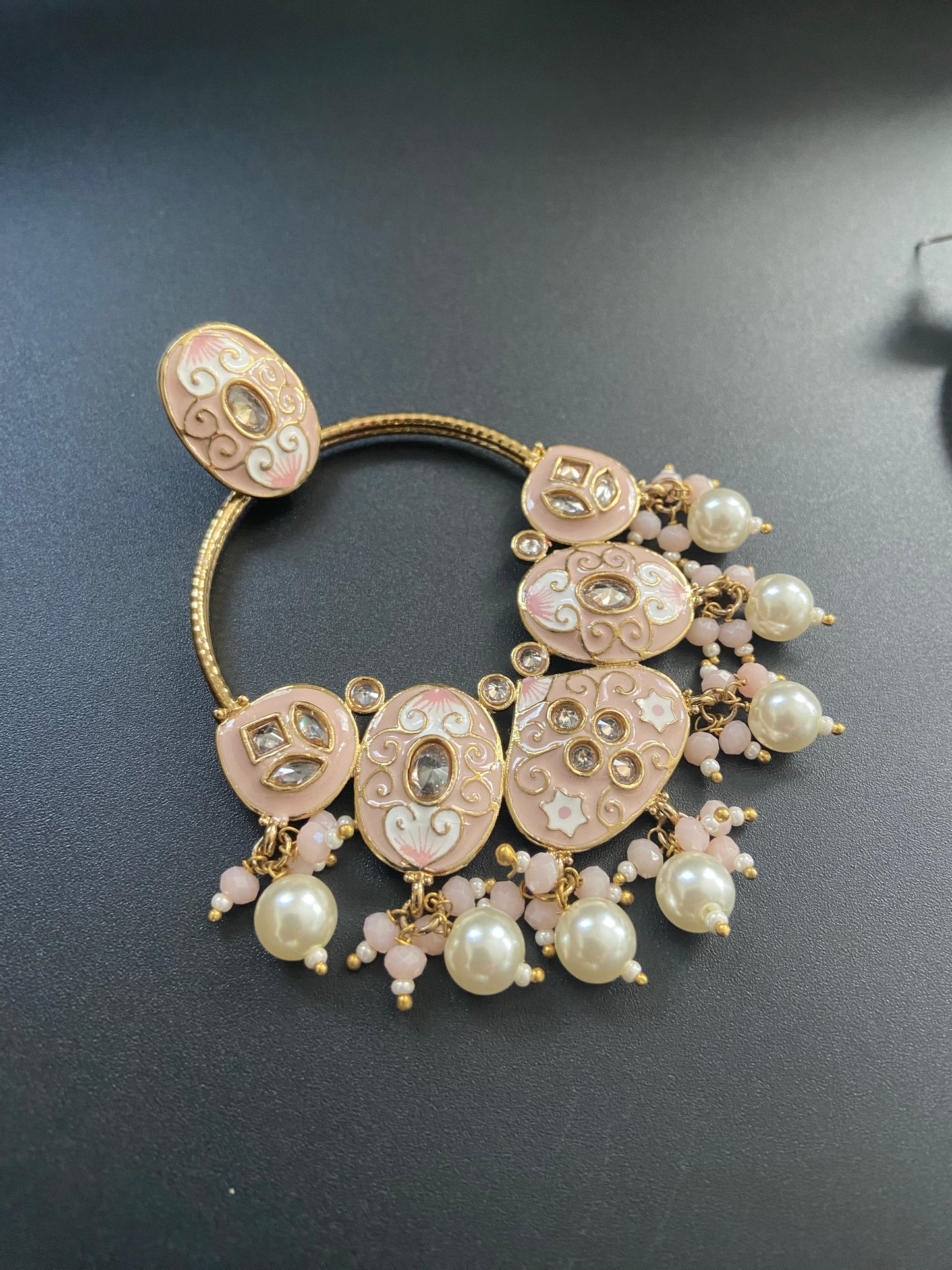 Pearl Crescent Dangles