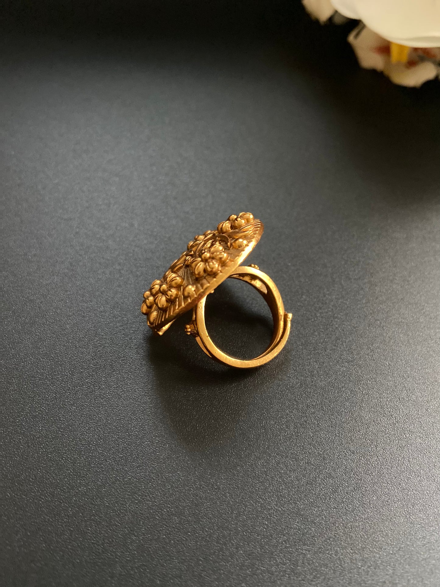 Gold Floral Ring