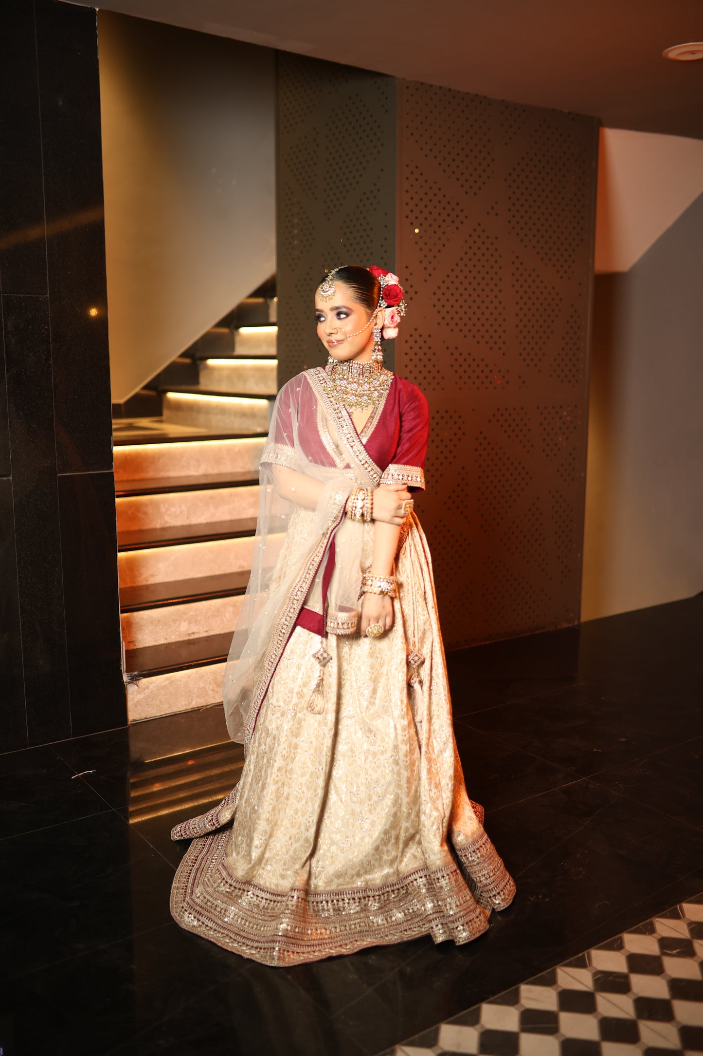 Maroon Mist Lehenga