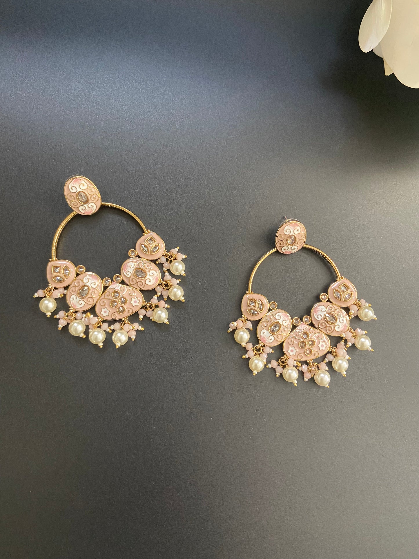 Pearl Crescent Dangles