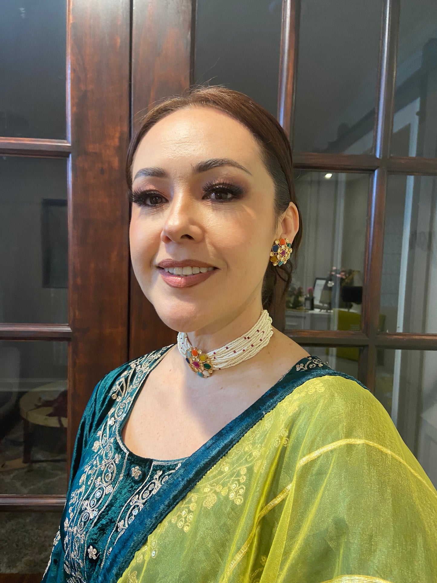 Navratan Floral Choker Set