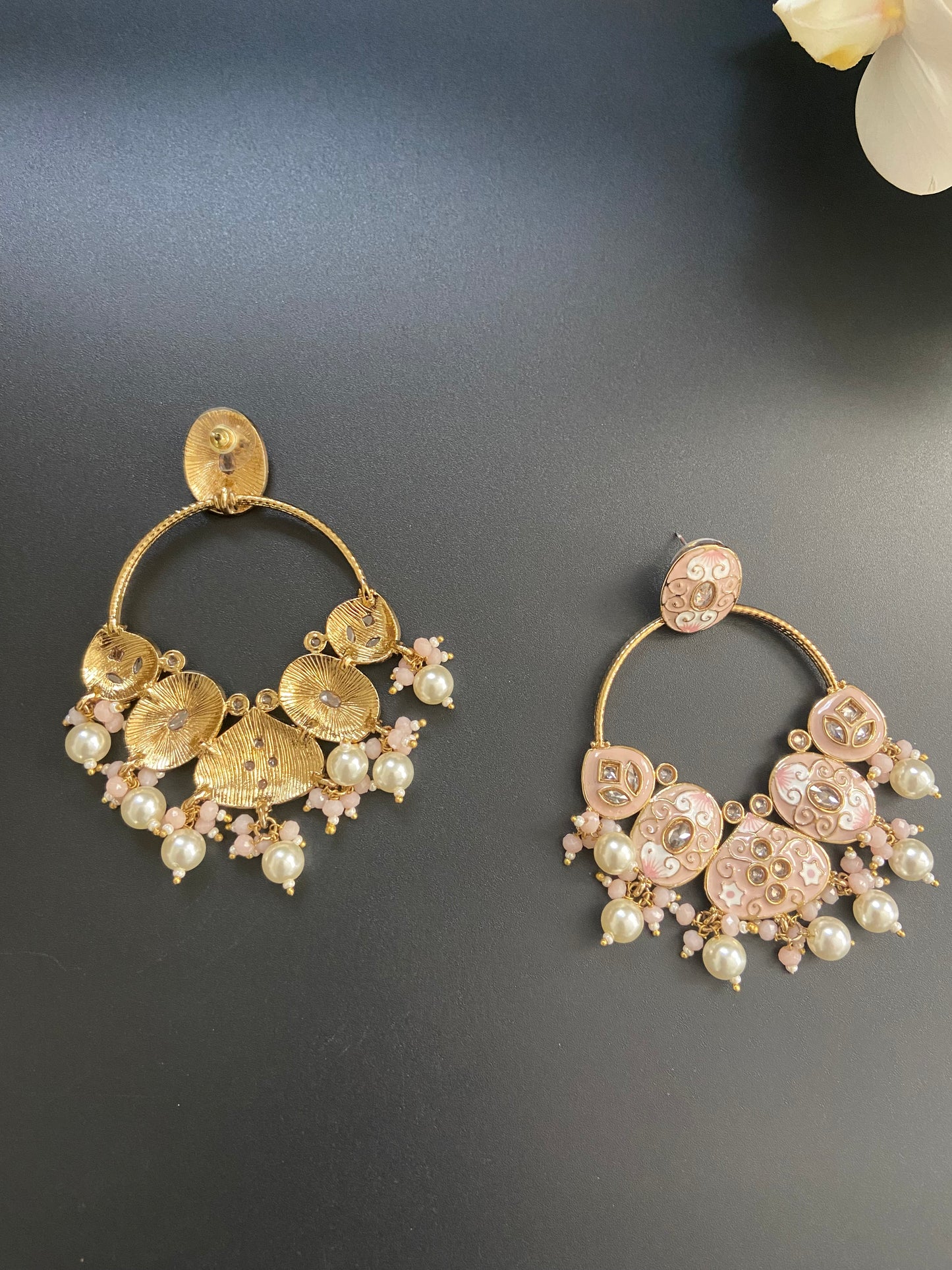 Pearl Crescent Dangles