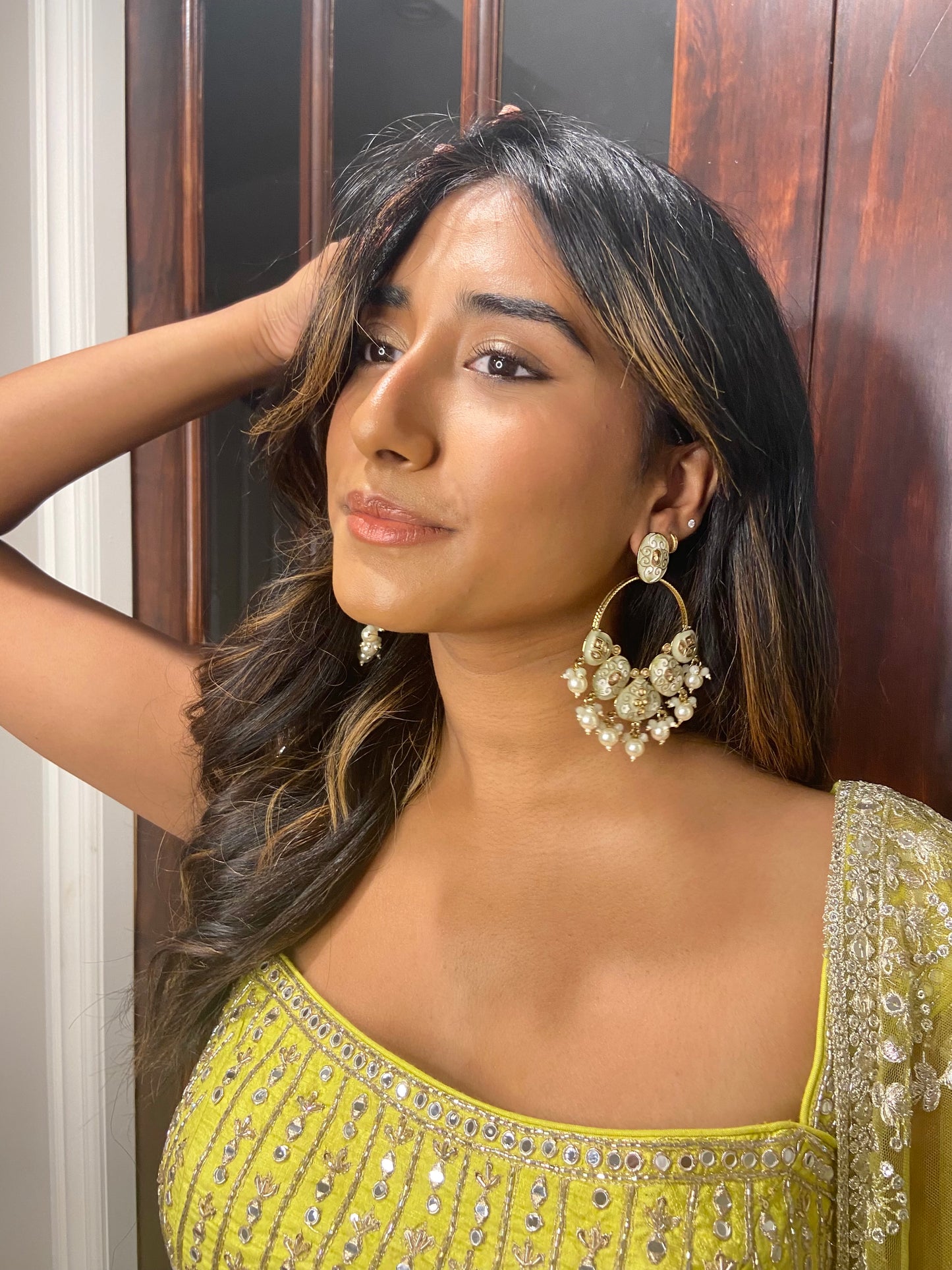 Pearl Crescent Dangles