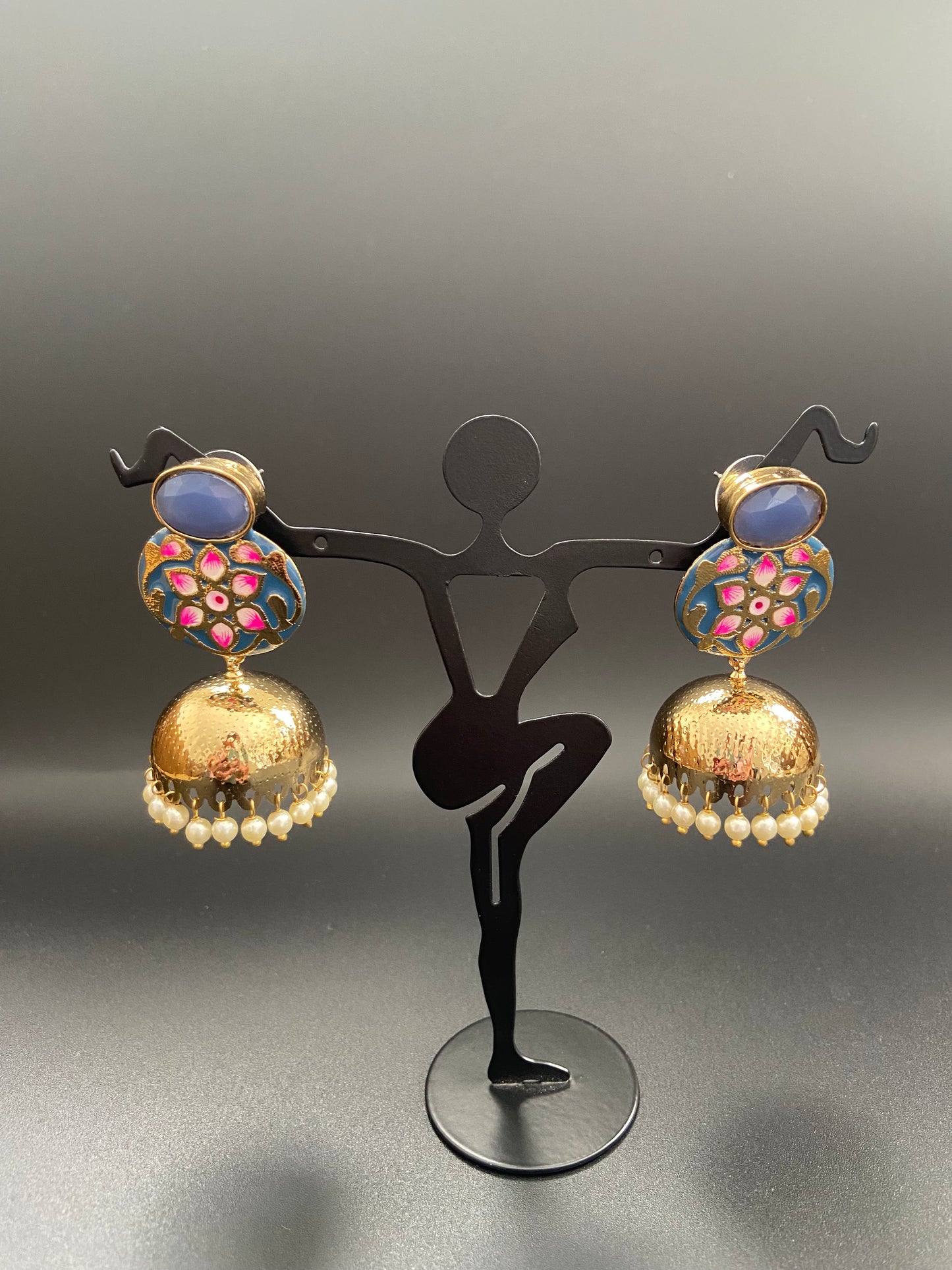 Meenakari Jhumkas