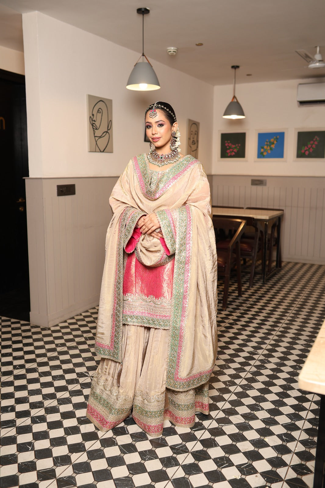 Blush Sharara Set