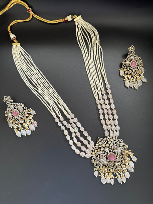 Blush Kundan Necklace Set