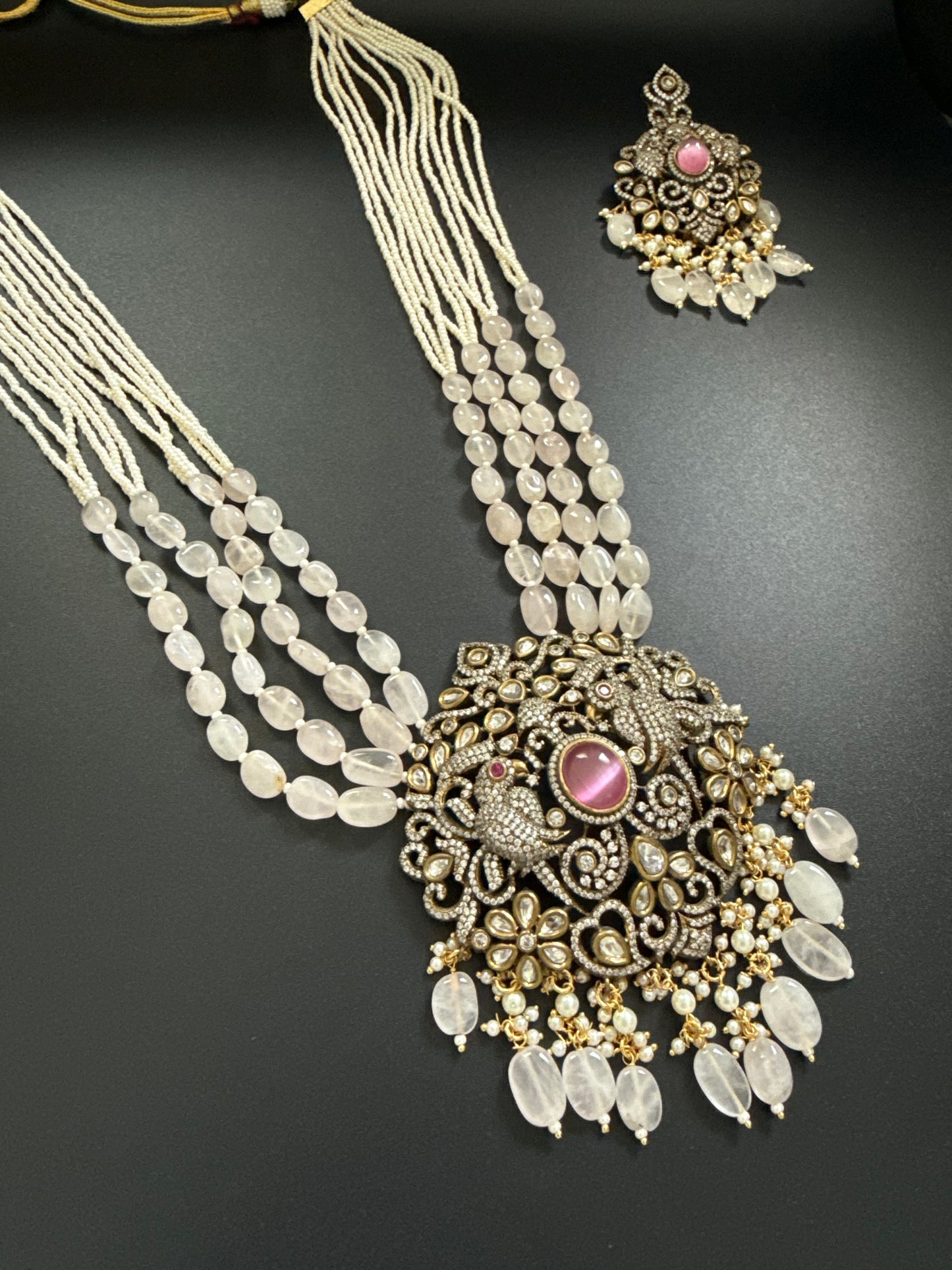 Blush Kundan Necklace Set