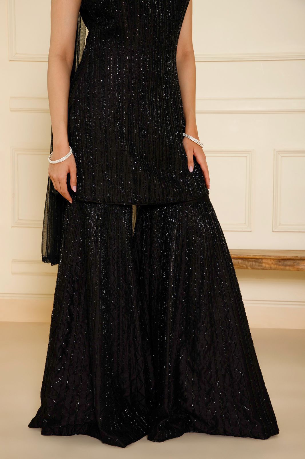 Black Shimmer Sharara