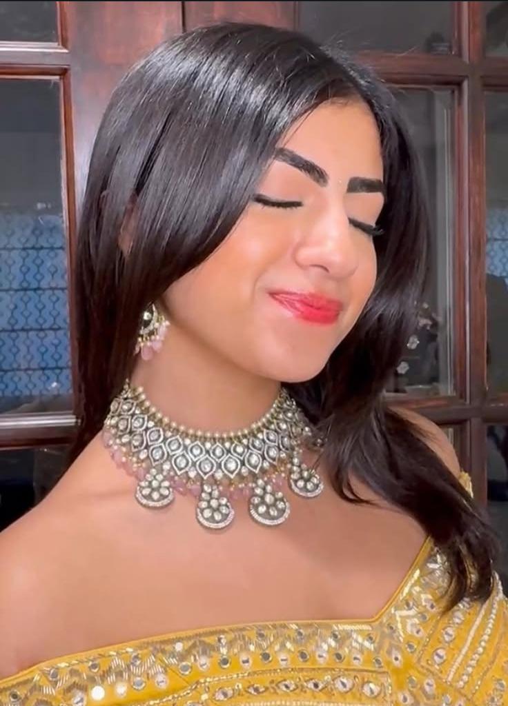 Pink Victorian Necklace Set