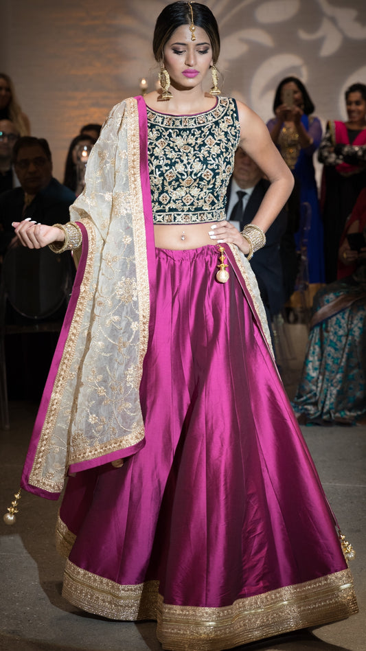 Lehnga - Sequins, Zardozi and Embroidered