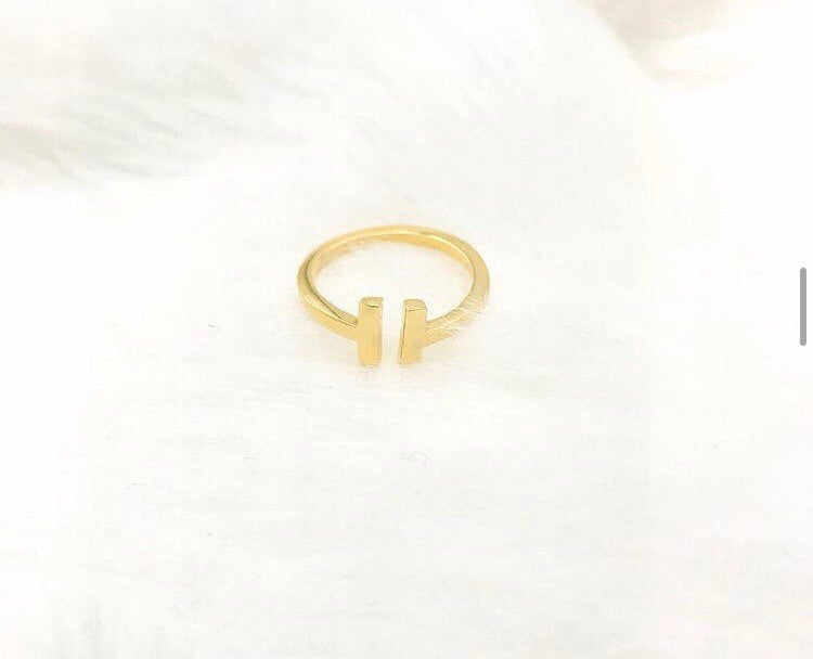 ring trendy jewelry fashion teenager adjustable gold