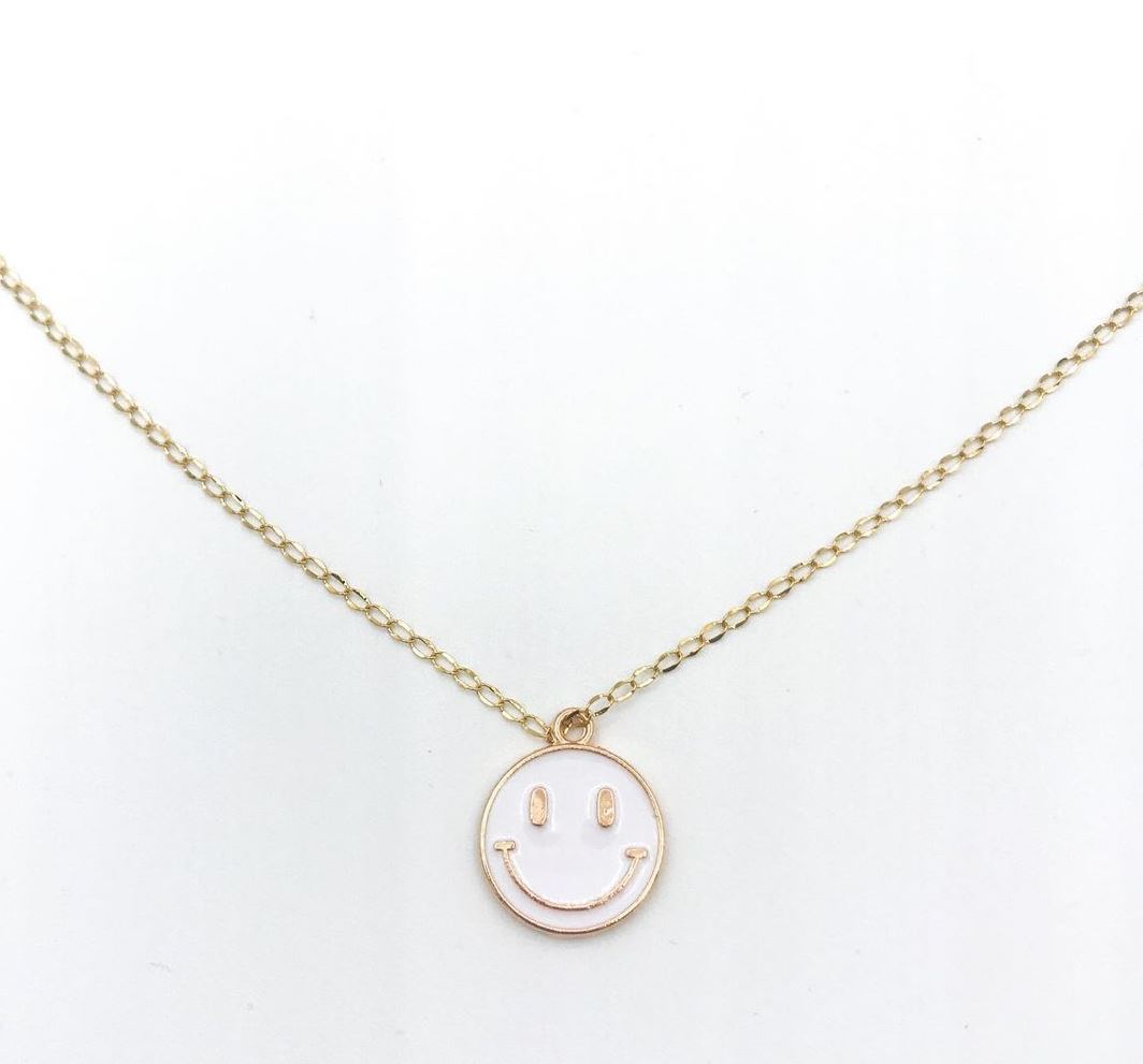 smiley face necklace jewelry fashion trendy
