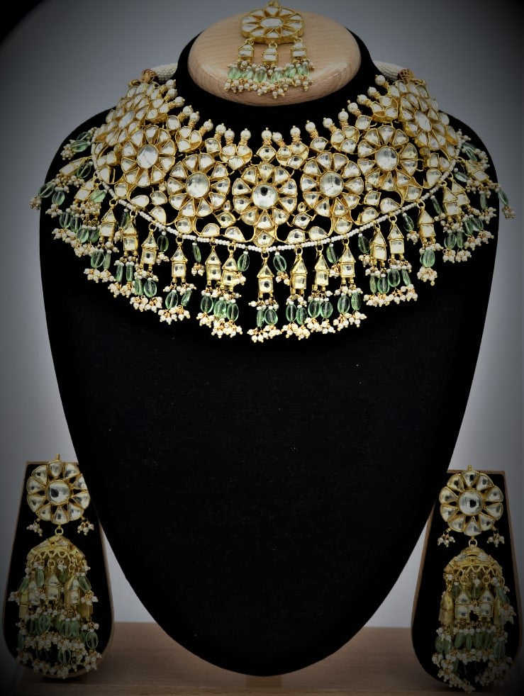 Karanphool Jhumki Choker Set - Made to Order Only