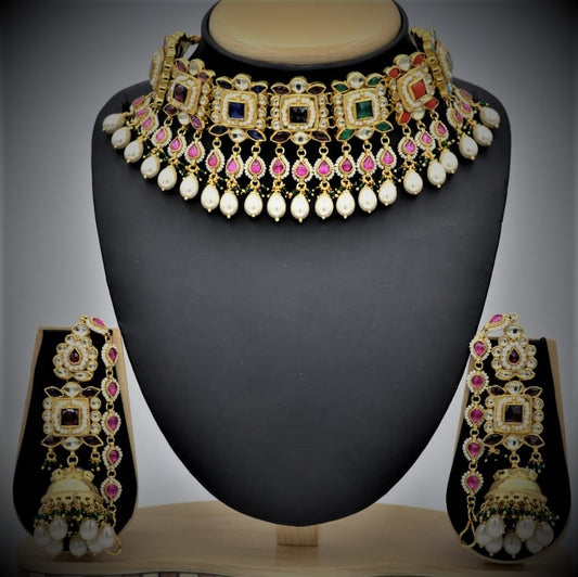 Navratan Choker Set - Made to Order Only