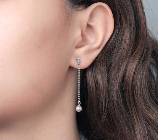 Crystal Pearl Earrings