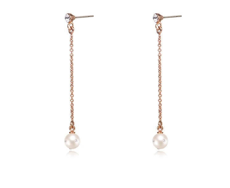 Crystal Pearl Earrings