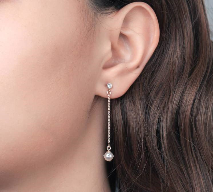 Crystal Pearl Earrings