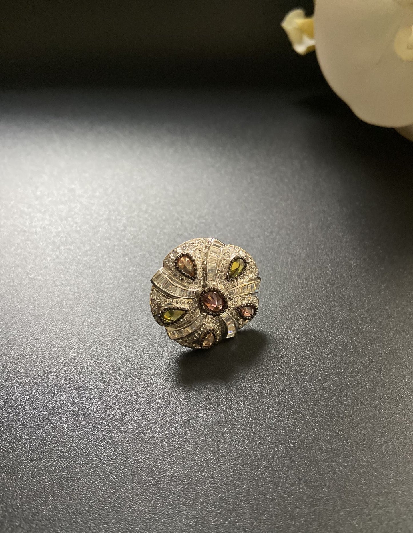 Multicolor Floral Ring