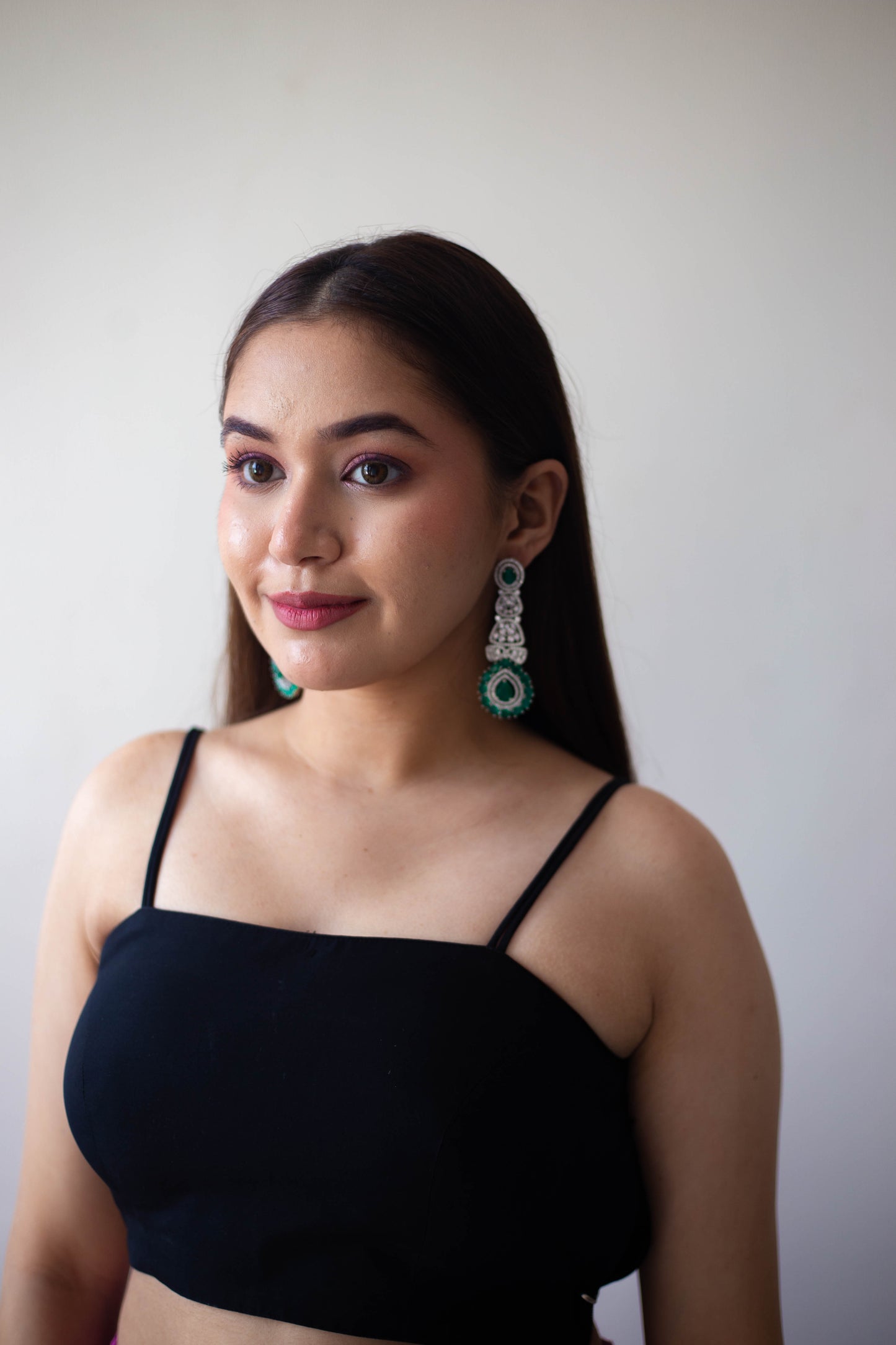 Chandelier Earrings with Tikka