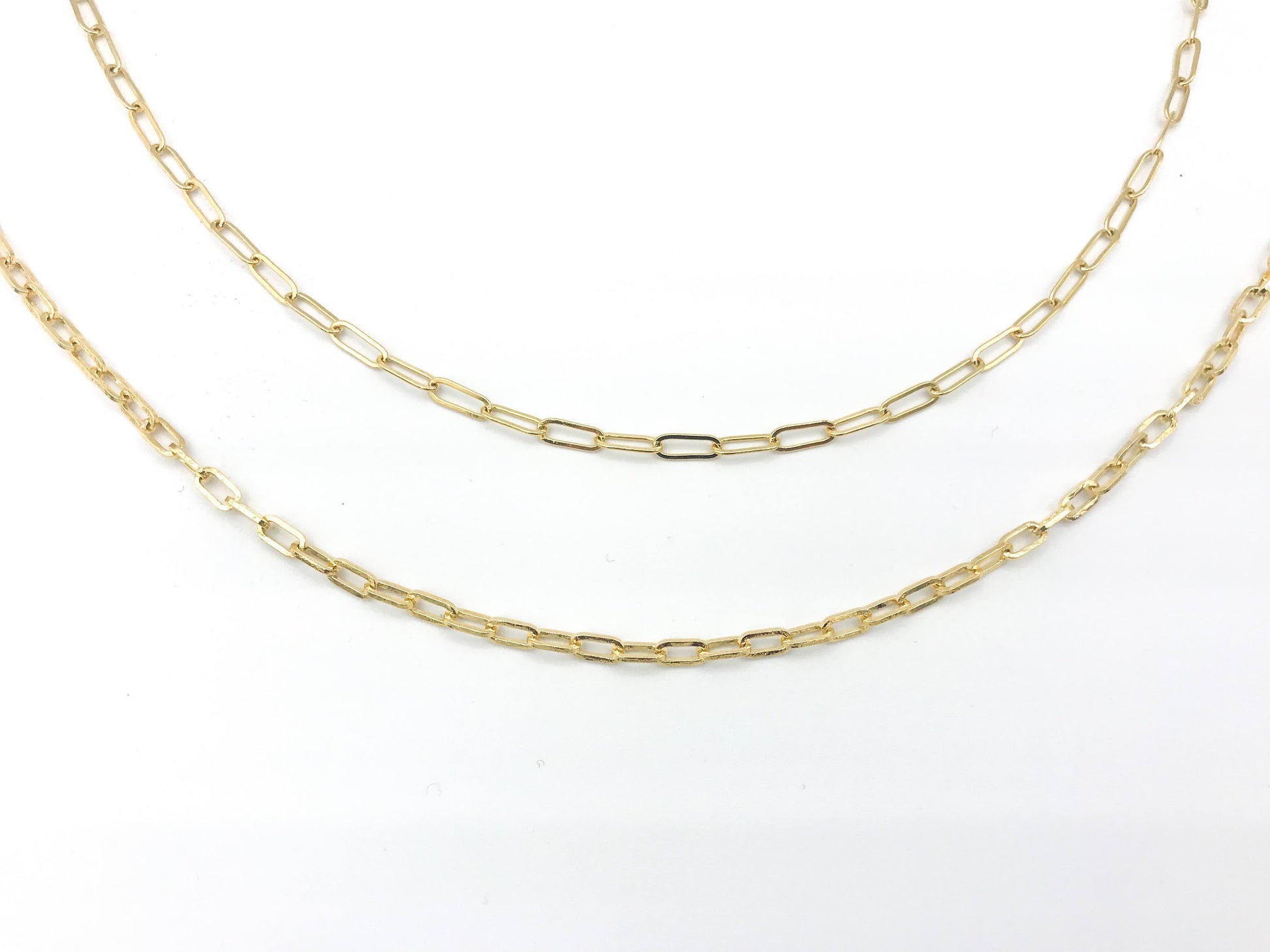 plain chain trendy jewelry paperclip chain