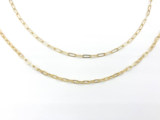 plain chain trendy jewelry paperclip chain