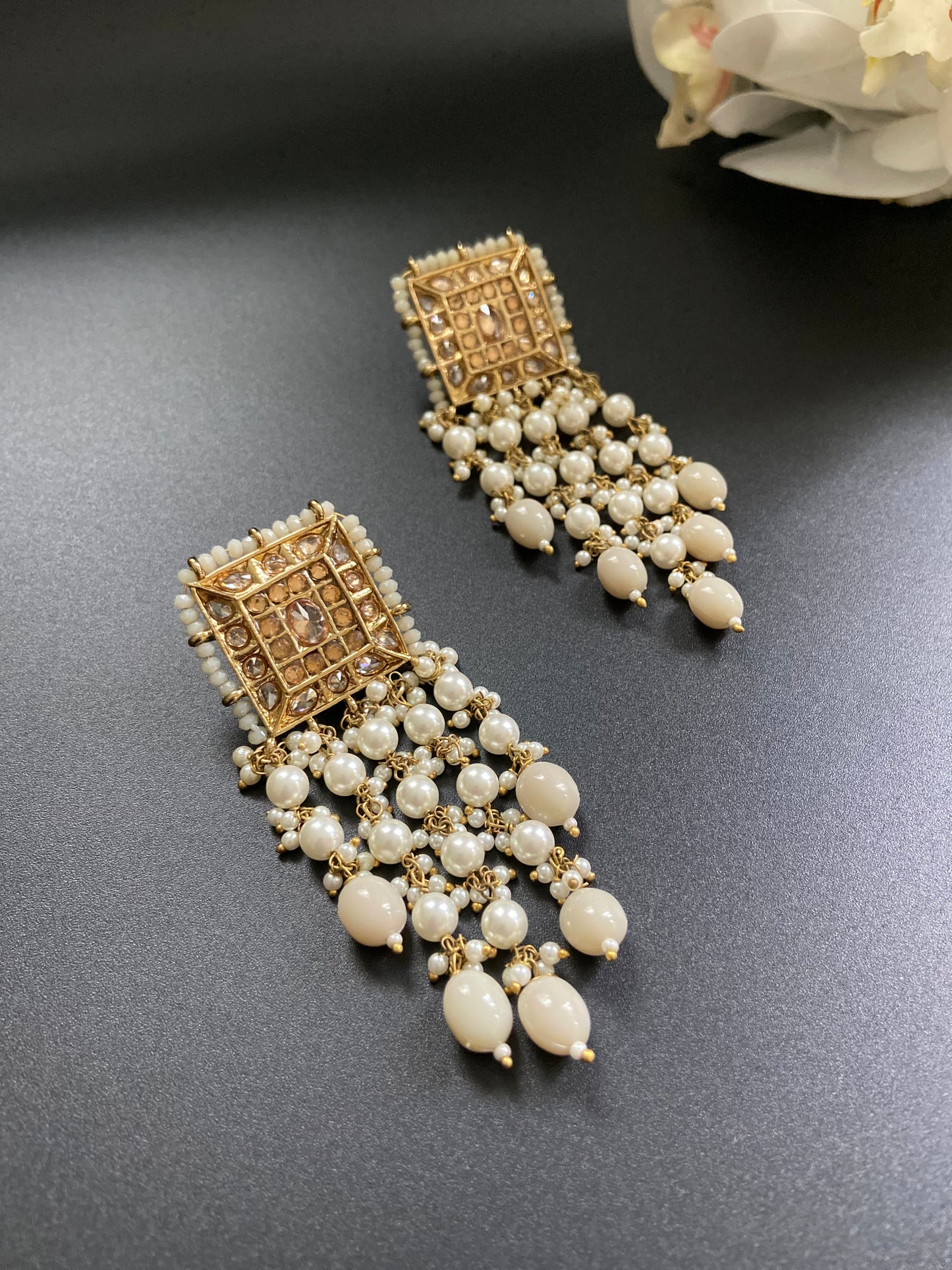 Pearl Tassel Earrings