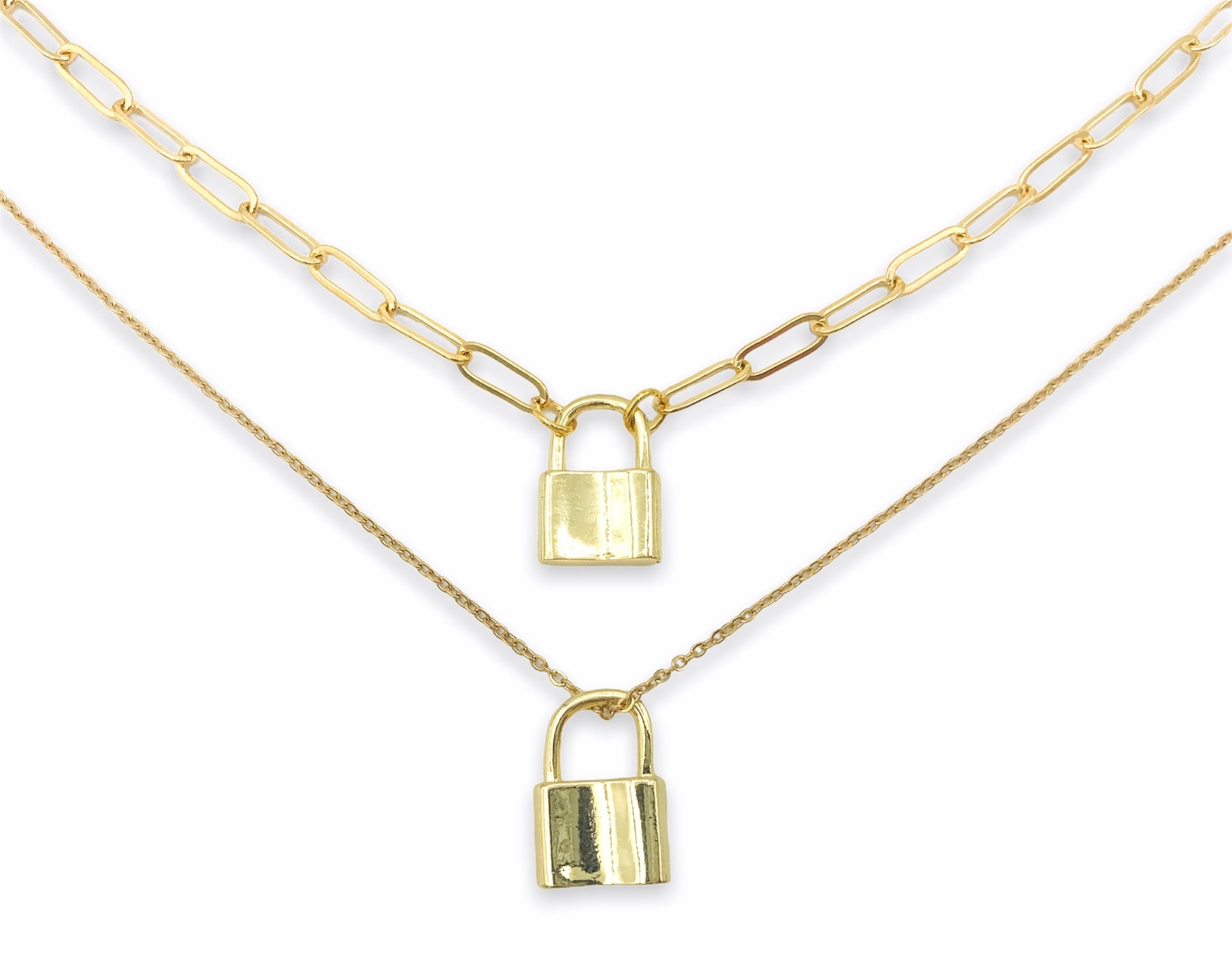 lock necklace paperclip chain trendy jewelry fashion pinitrest