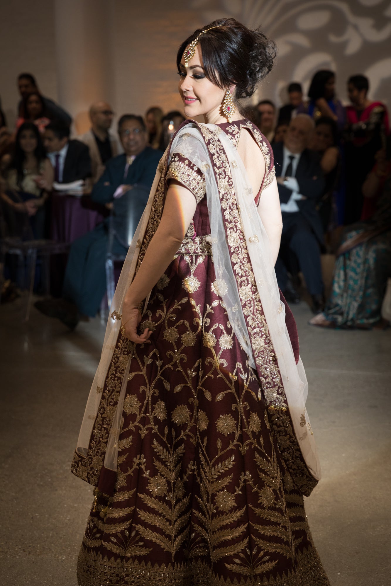 Heavy embroidered bridal lehenga for women