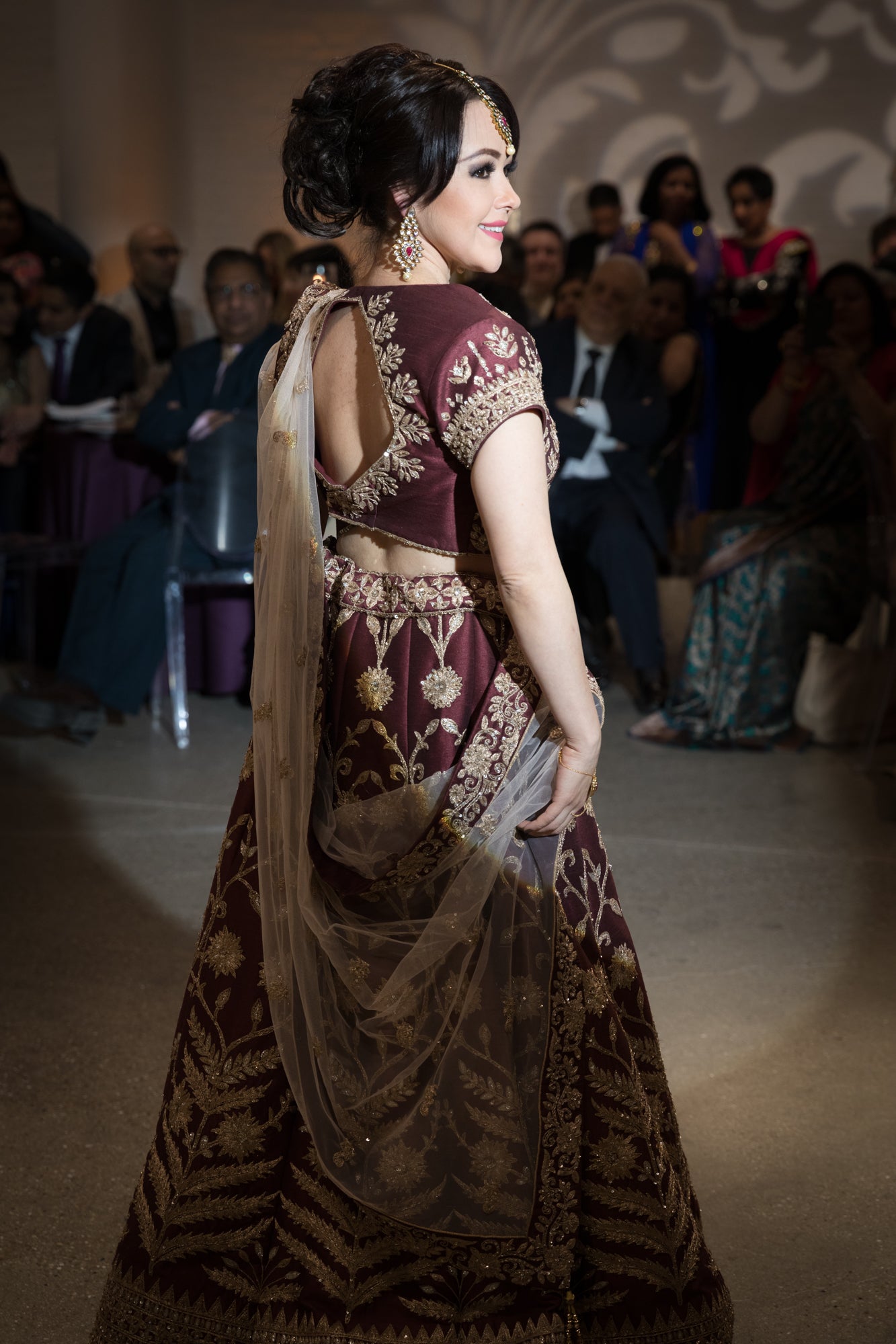 Heavy embroidered bridal lehenga for women