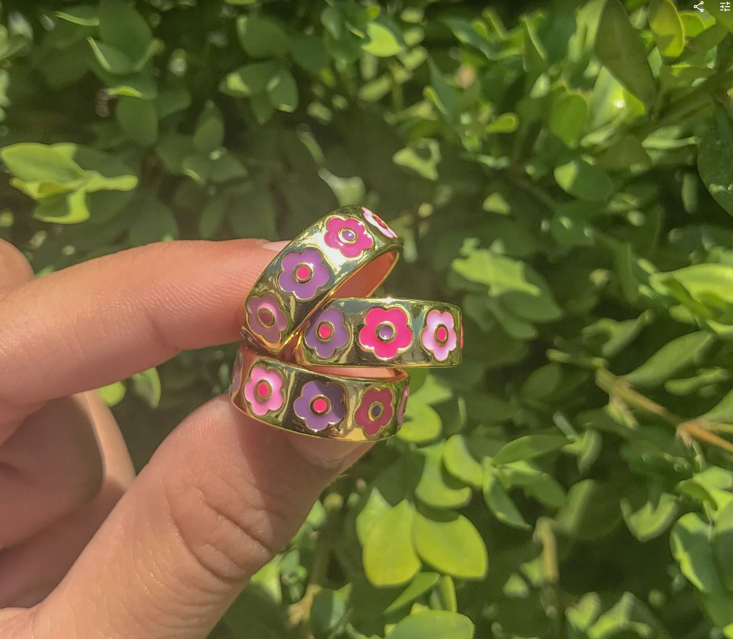 flower ring gold trendy jewelry summer vsco ring