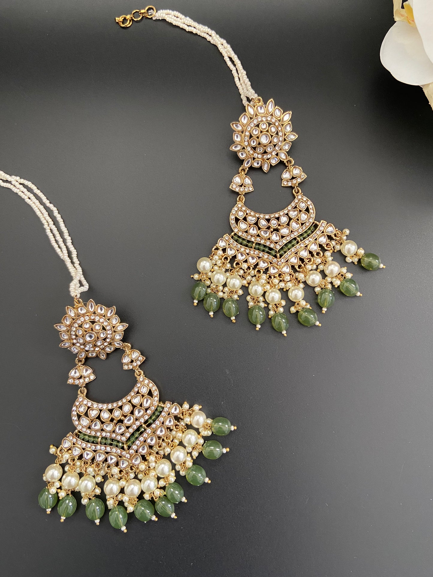 Deep Olive Green Earrings
