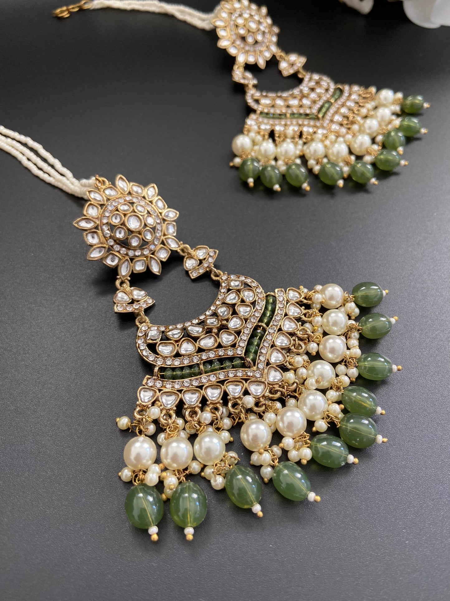 Deep Olive Green Earrings