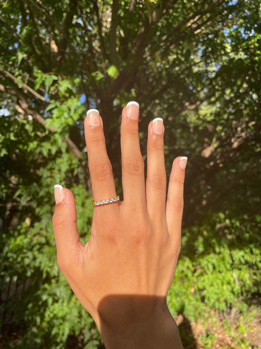 Gold CZ Ring