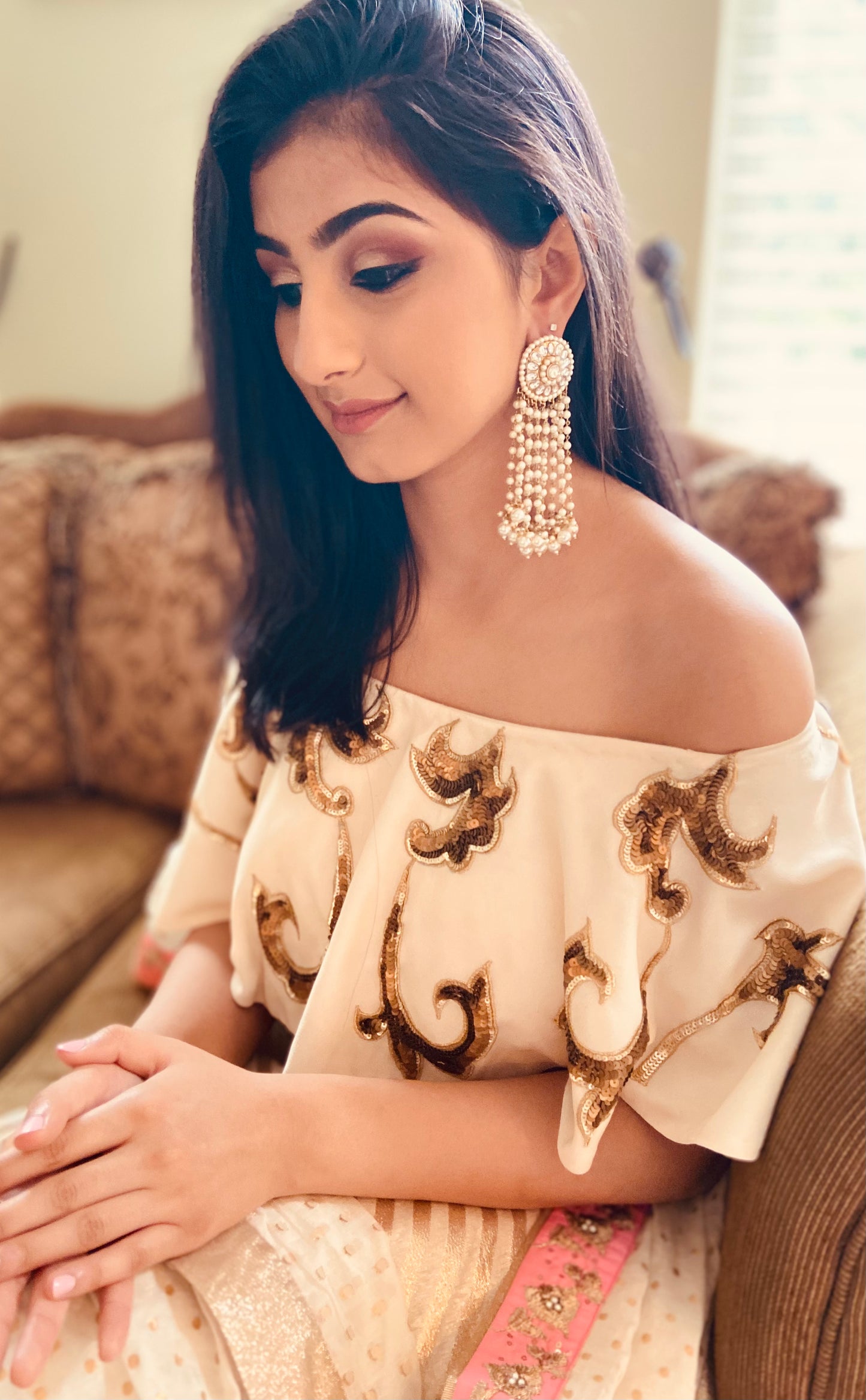 Pearl Duster Earrings