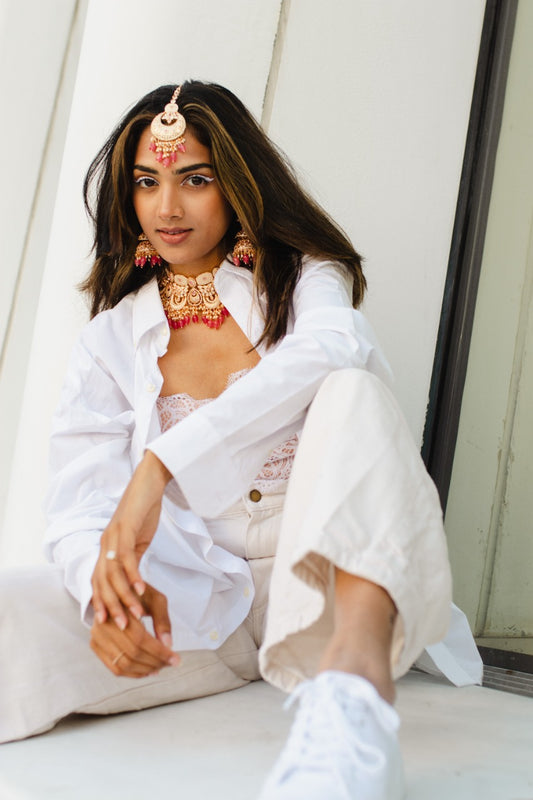 Symphony Kundan Necklace Set