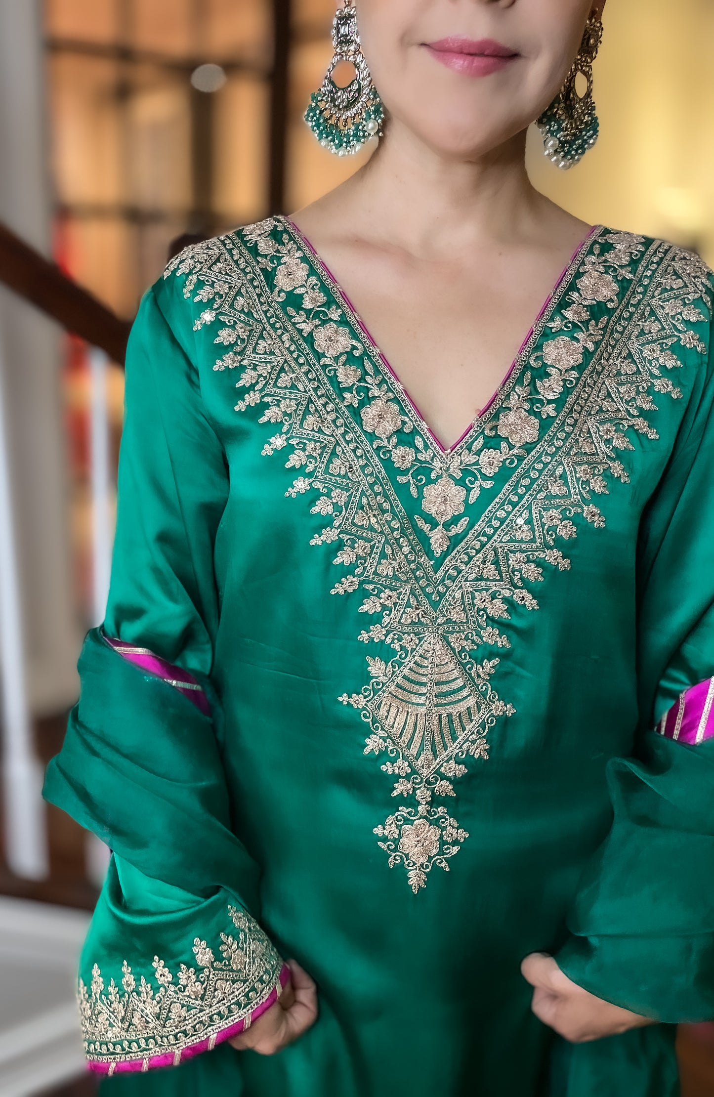 Alluring Green Suit