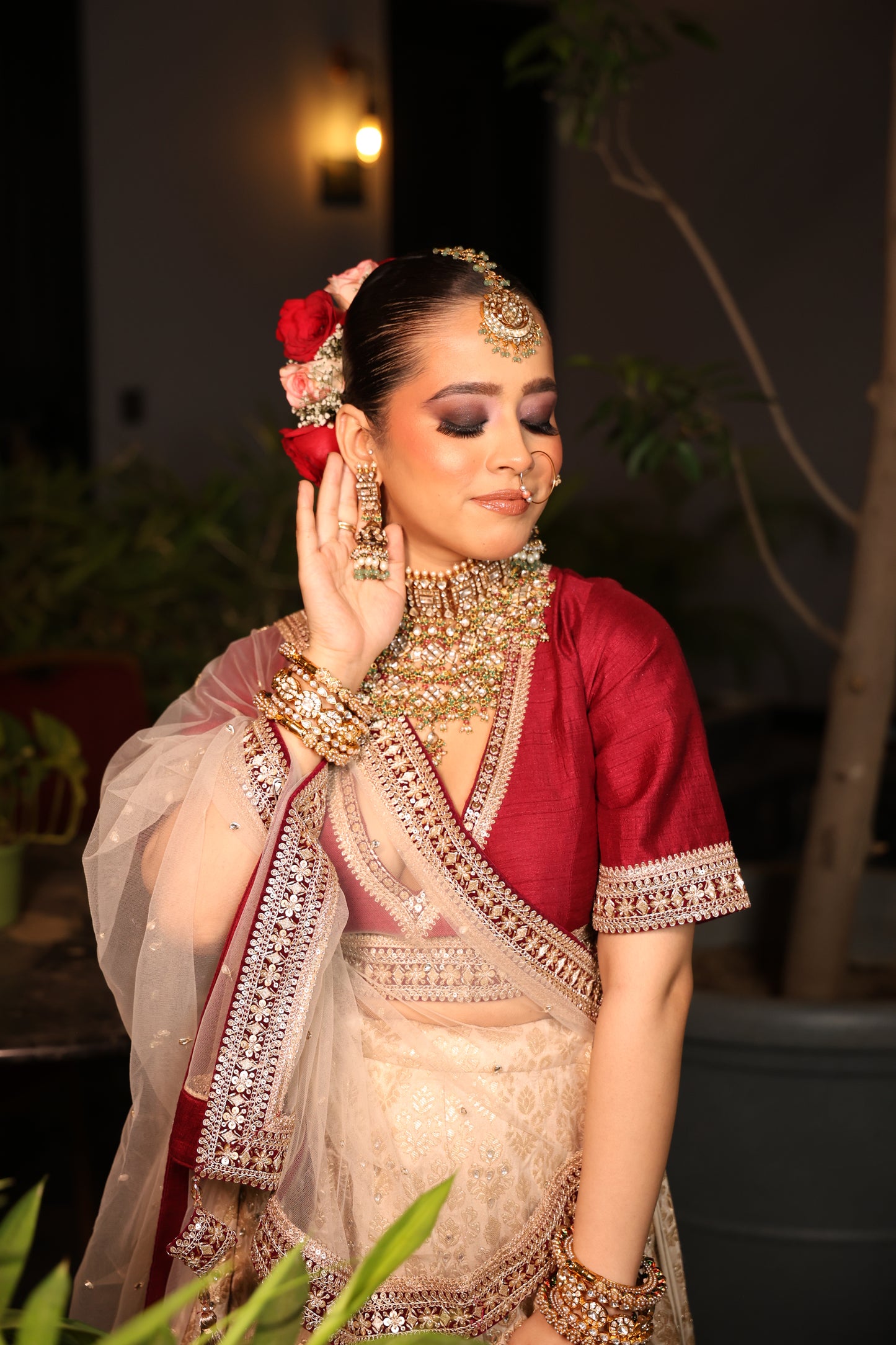 Maroon Mist Lehenga