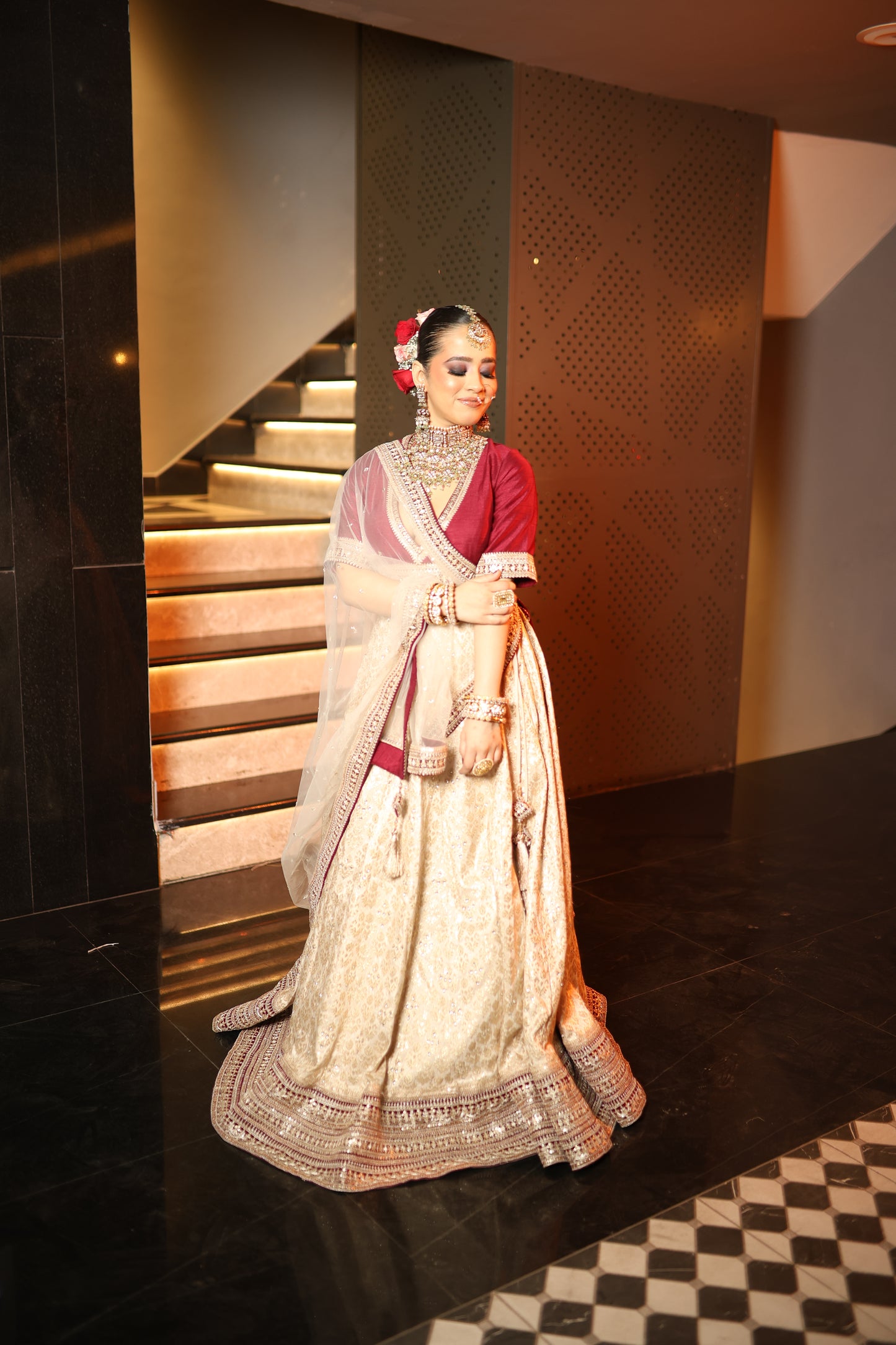 Maroon Mist Lehenga