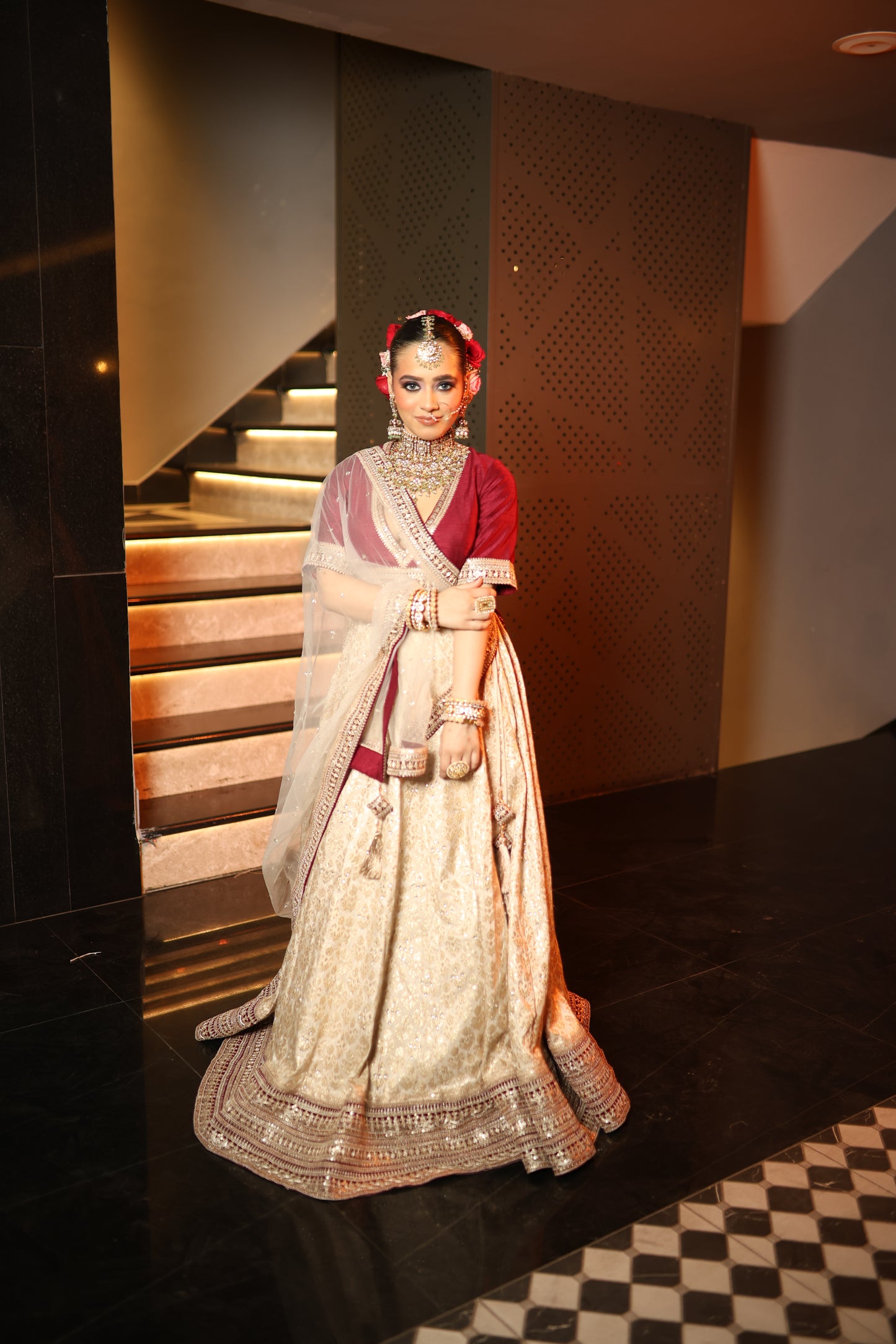 Maroon Mist Lehenga