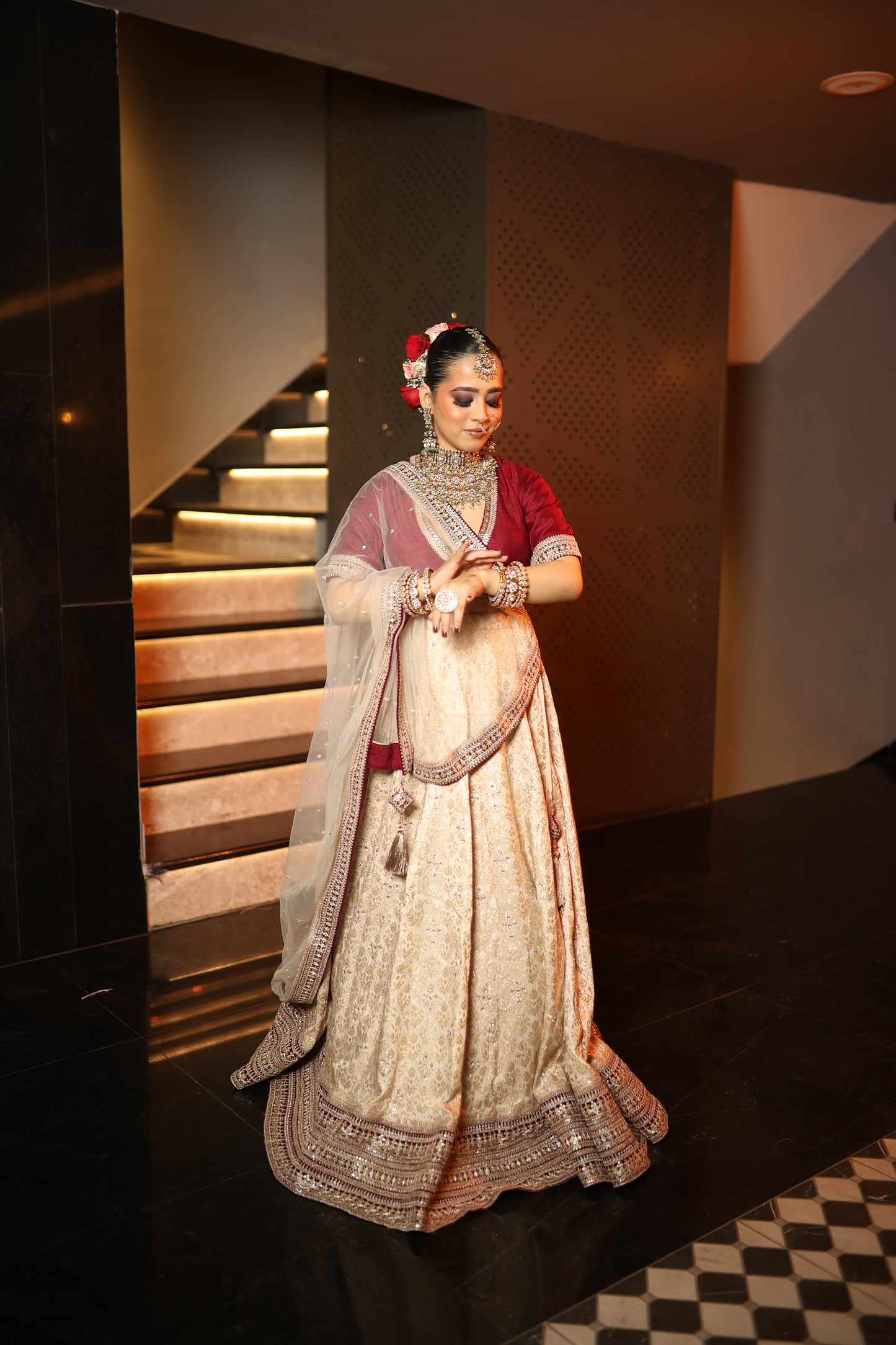 Maroon Mist Lehenga