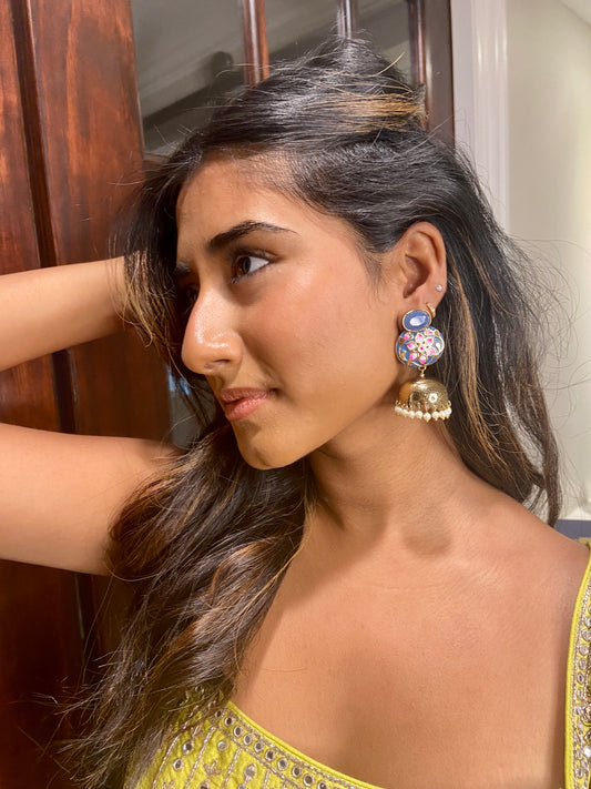Meenakari Jhumkas