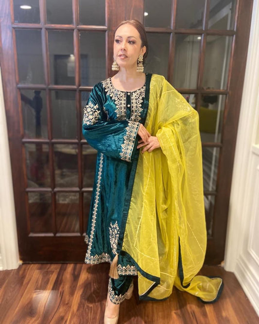 Velvet Salwar suit