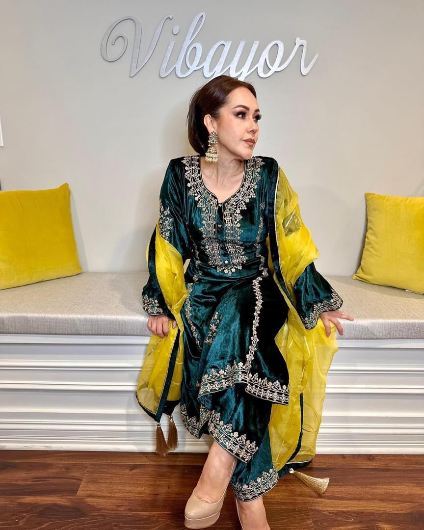 Velvet Salwar suit
