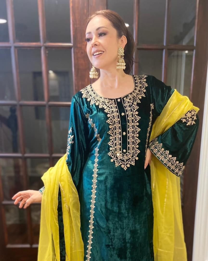 Velvet Salwar suit