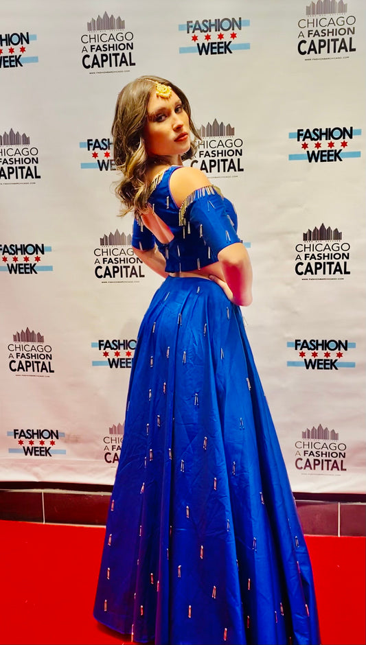 Royal Blue Lehenga
