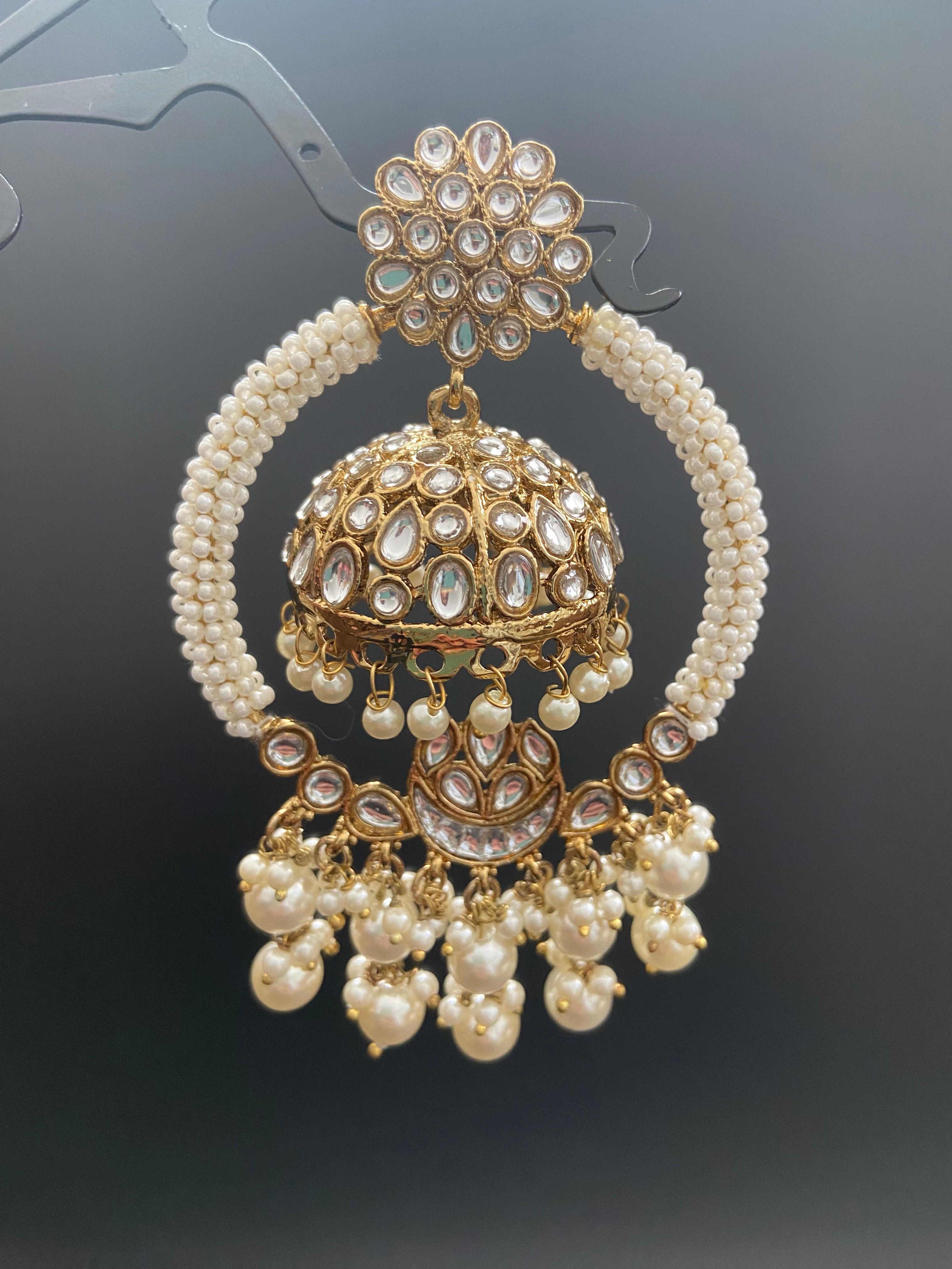 Subtle Pearl Jhumkas