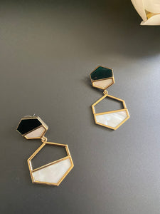 Geometric Drop Earrings