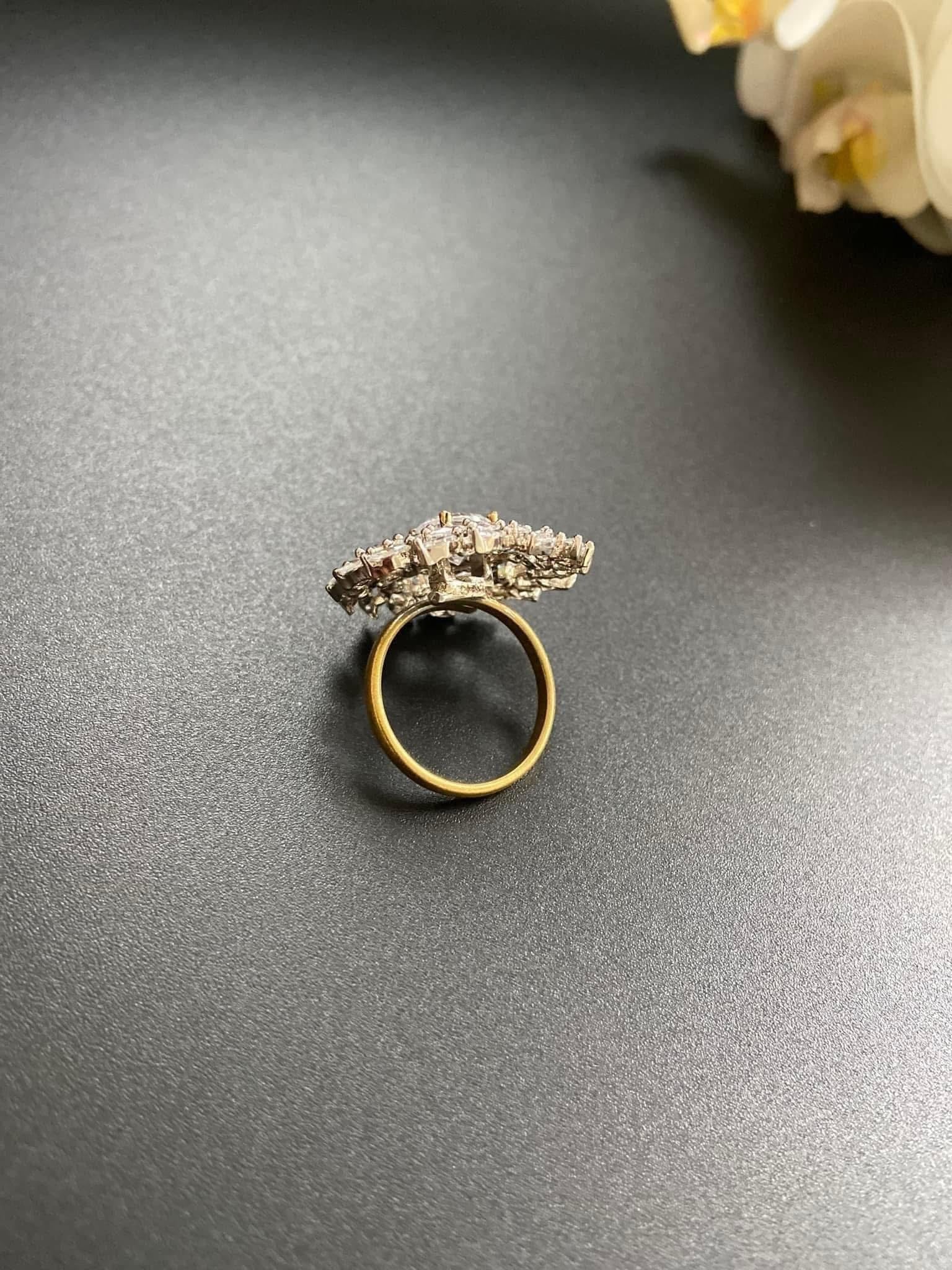 Clear Cocktail Ring